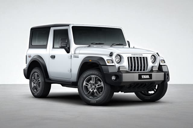 Mahindra Thar Everest White Color Image